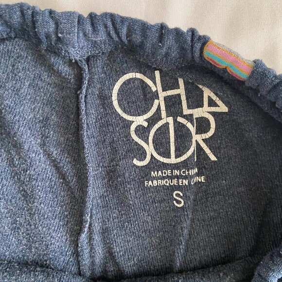 Chaser Blue Beach Heart Print Lounge Sweatpants & Sweatshirt Top Set - Picture 7 of 10
